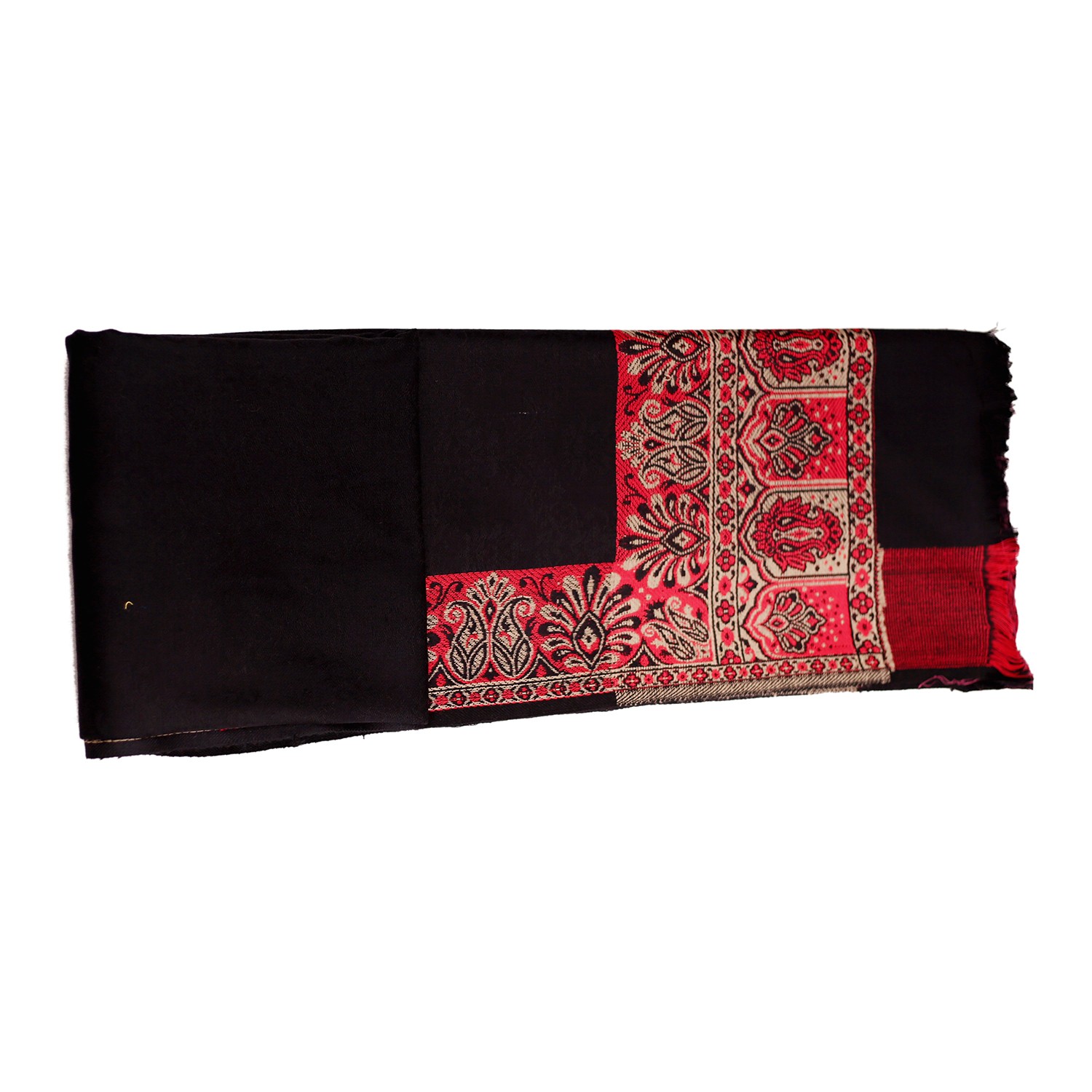 17 Women's Acrylic Black Shwal Stole Wrap For Women Size L40 W80 ii