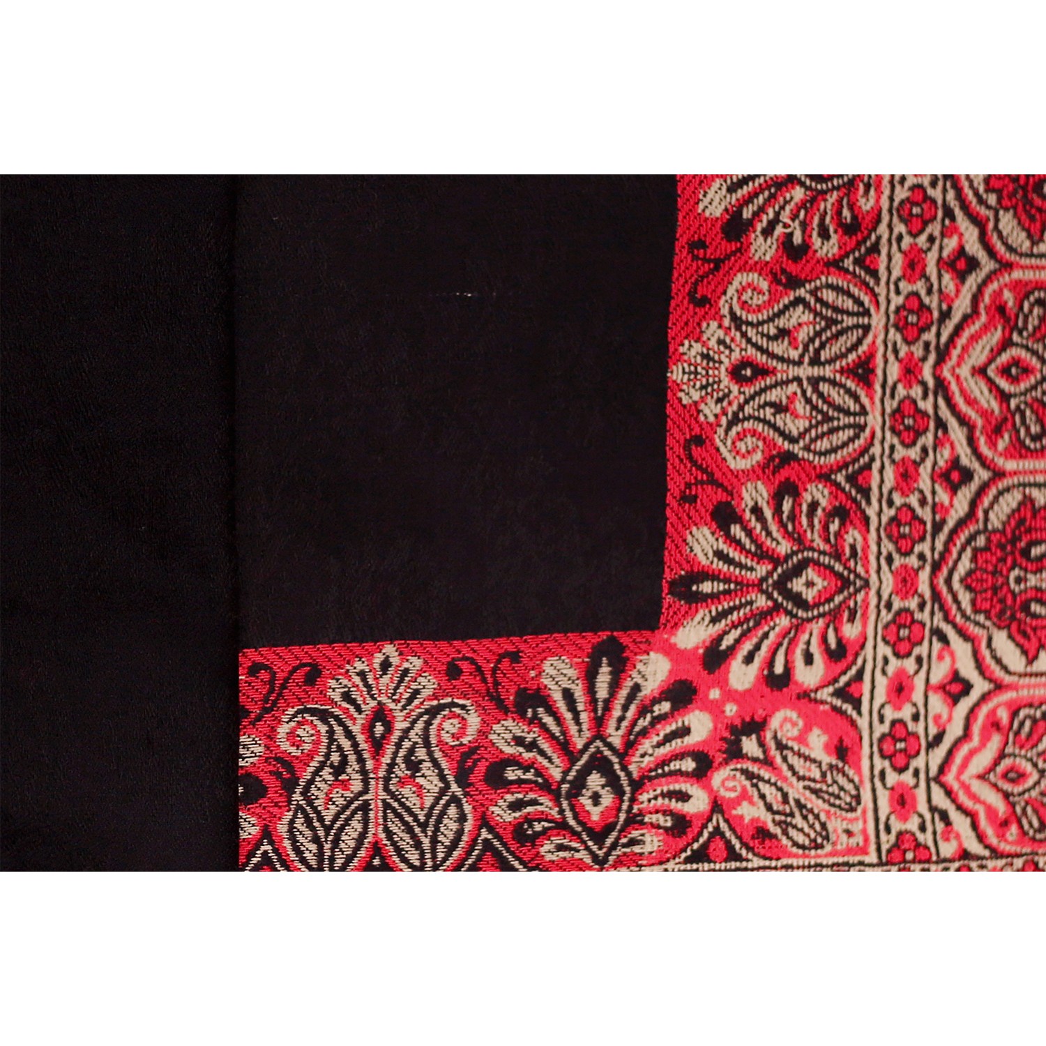 17 Women's Acrylic Black Shwal Stole Wrap For Women Size L40 W80 iii