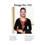 22 ZIEL Stunning Black Unstitched Suite For Girls & Women i