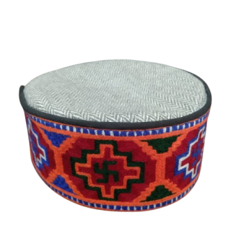 Traditional Embroidered Cap with Cultural Motifs