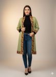 “Ziel Women’s Cashmilon Embroidered Shrug – Free Size Winter Wear with Embroidered Border Trim”